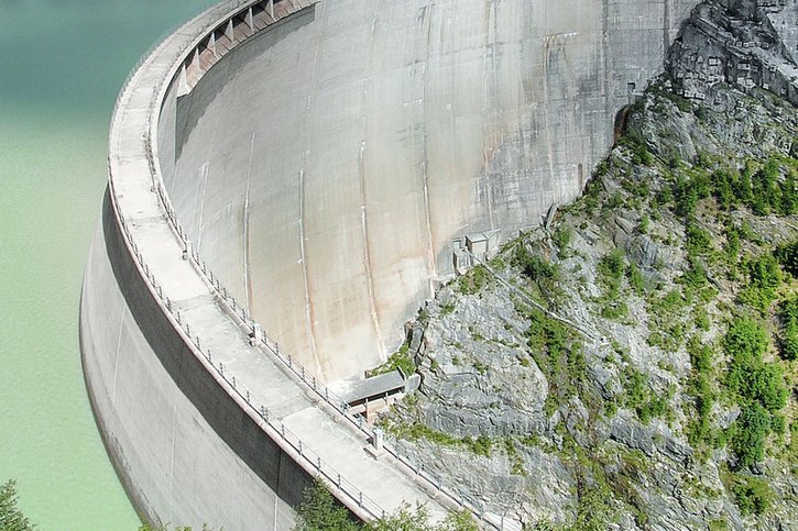 Le barrage de Gebidem, édifié en aval dans les années 1960, verra son utilité accrue. © DR