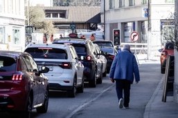 Fermeture de route en Gruyère